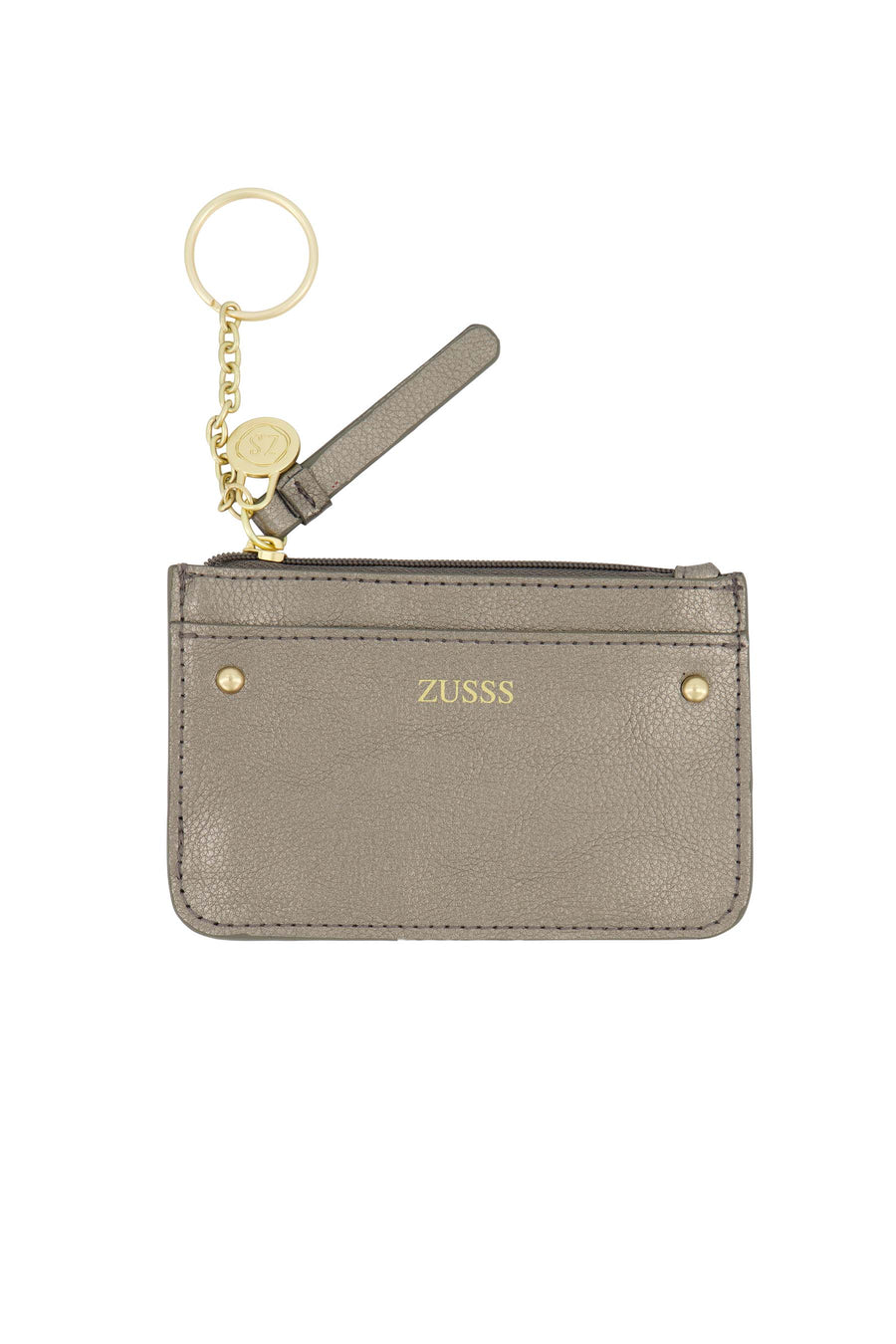 card holder metallic | silver