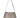 shoulder bag with wide strap metallic | silver
