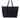 tote bag with zipper | black
