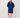 dress made of jogger denim fabric | mid blue denim
