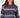 stripe cable sweater with balloon sleeve | anthracite gray / mid purple