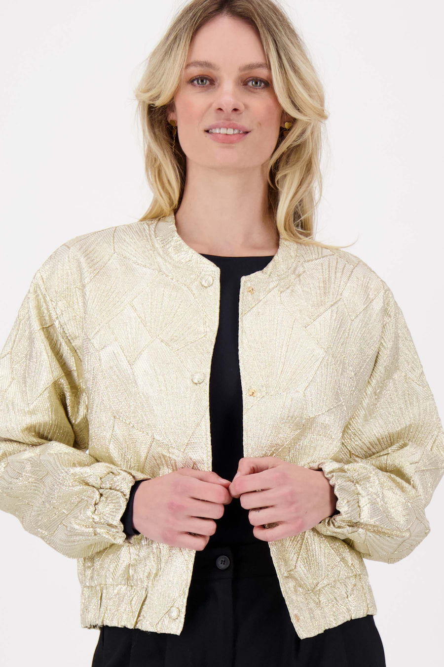 jacquard sheen jacket | kit / silver