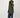 long bubble coat with teddy details | dark green