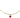 red hearts necklace gold | gold