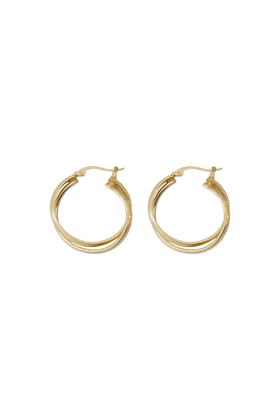 ring earrings | gold