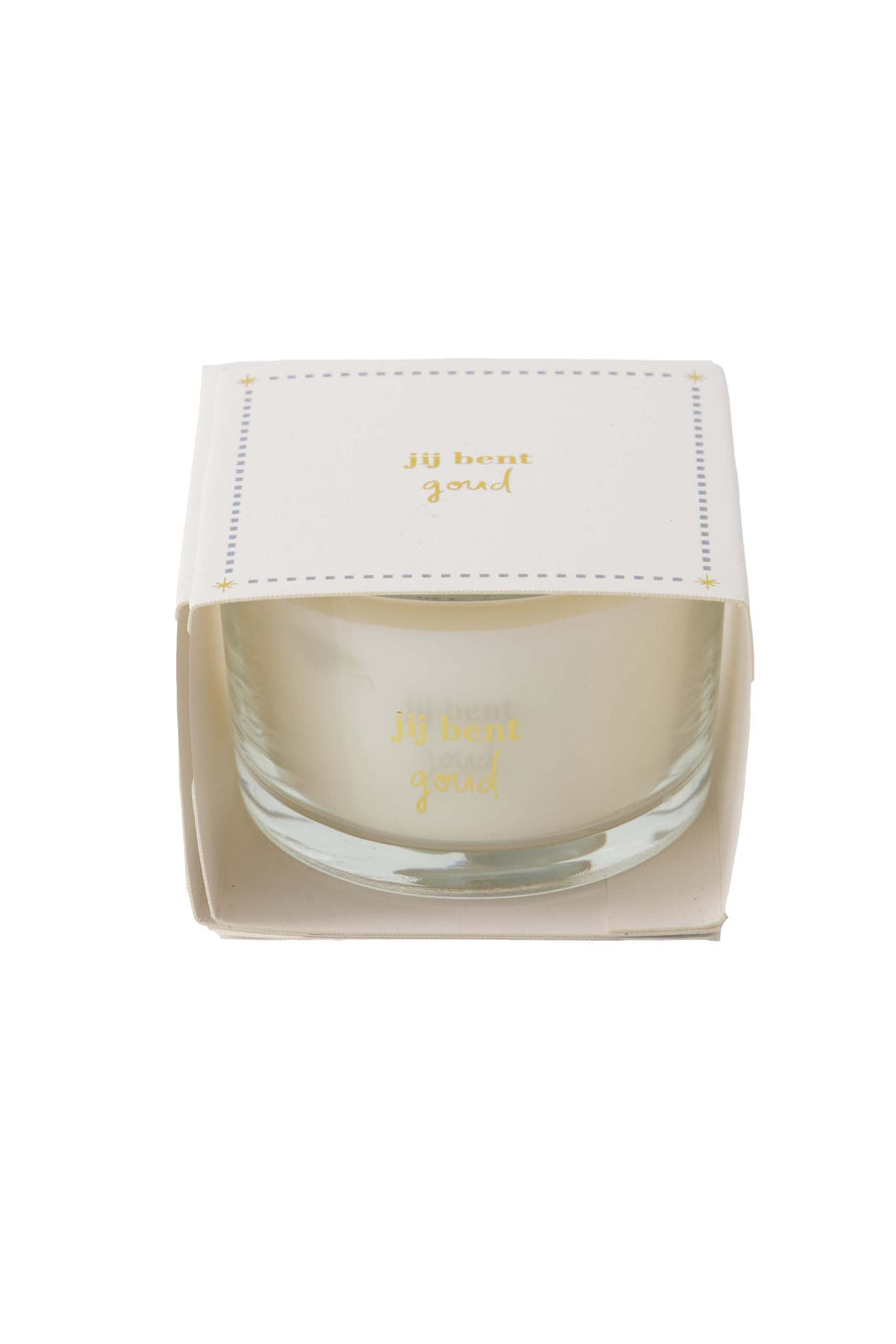 scented candle in wrapper you are gold sand/gold | sand/gold