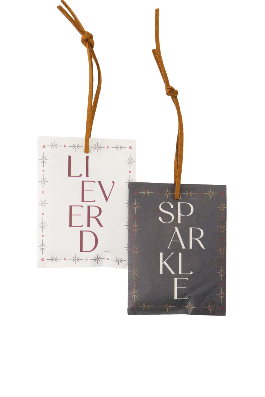 set of 2 scent bags darling sparkle white/dark green | white/dark green