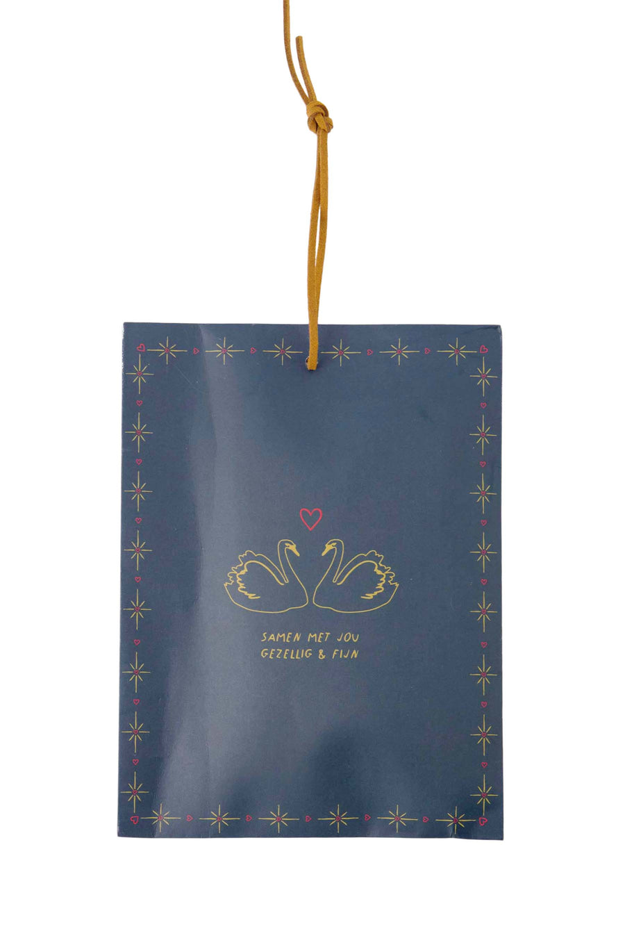 fragrance bag swans dark blue/gold | dark blue/gold