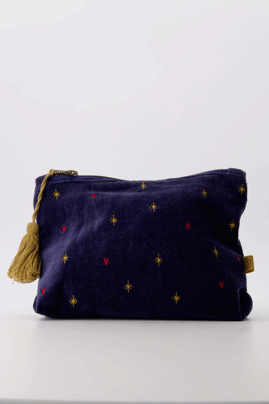 toilettas velvet sterren donkerblauw/goud | donkerblauw / goud