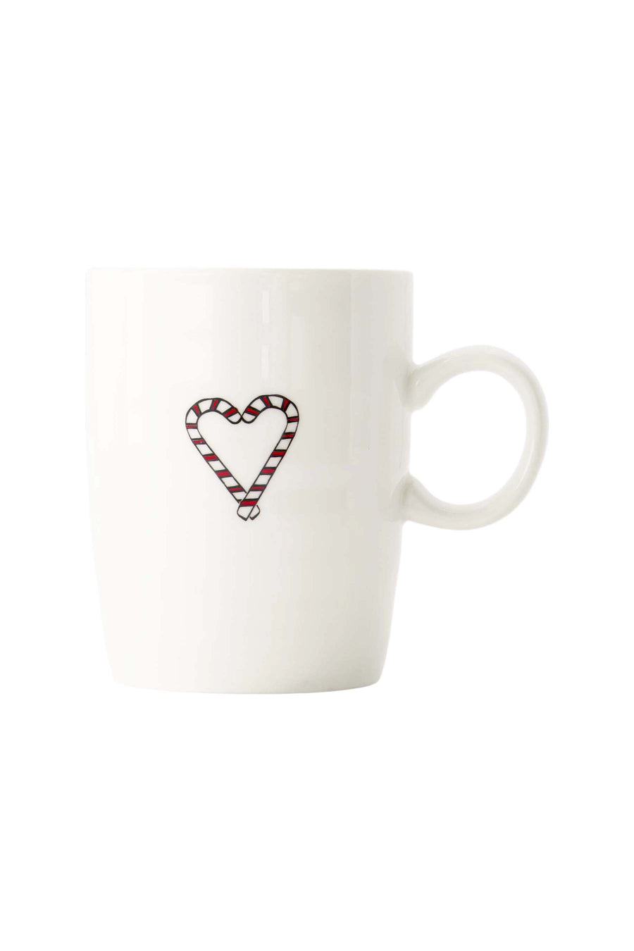 tea mug heart white/dark red | white/dark red