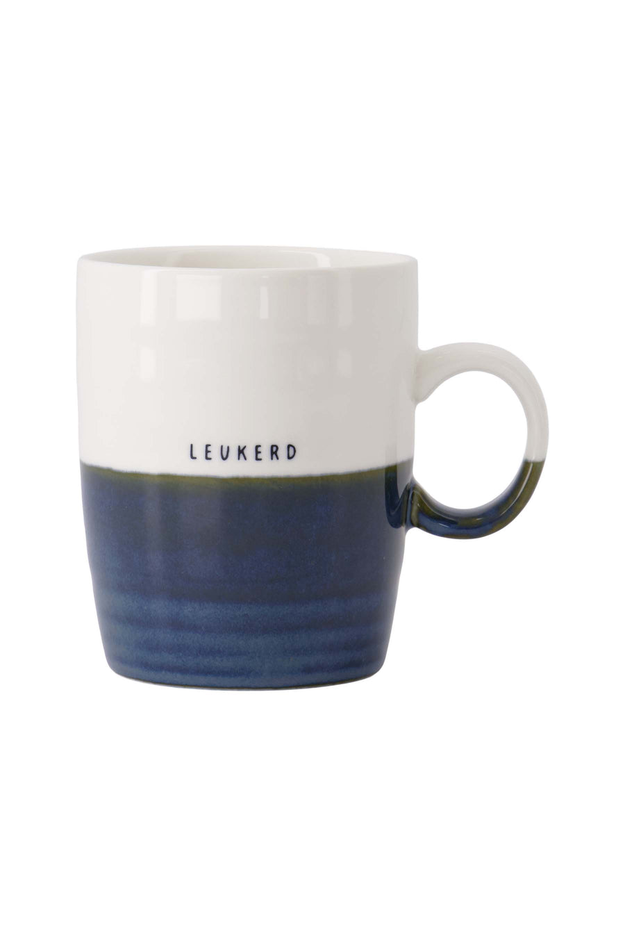 tea mug leukerd white/blue | white/blue