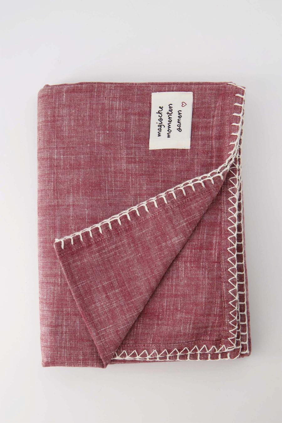 tafelkleed magische omenten donkerrood | donkerrood