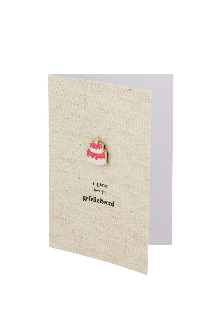 greeting card magnet cake linen/pink | linen/pink