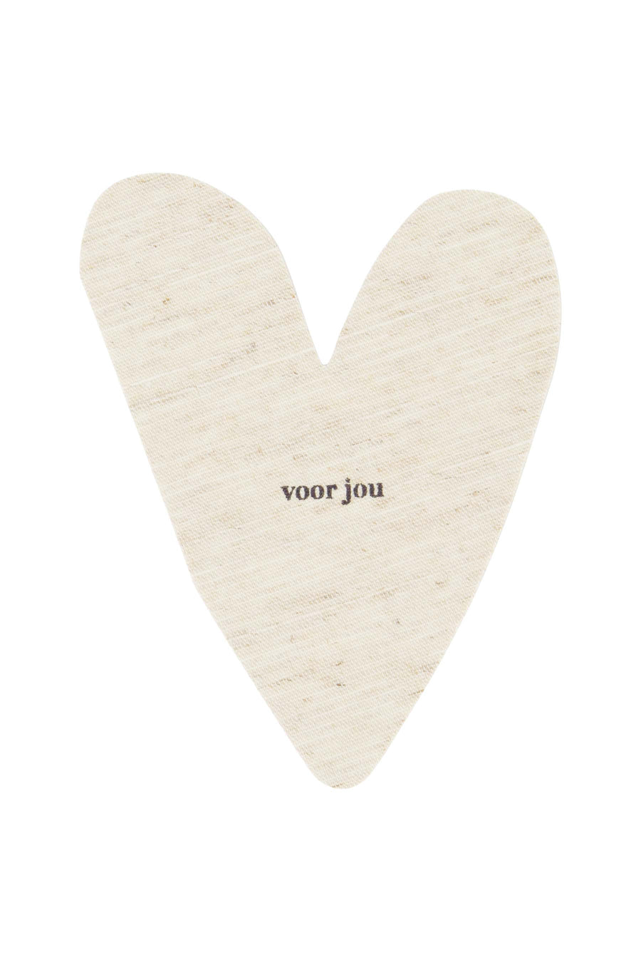 greeting card for you heart linen | linen