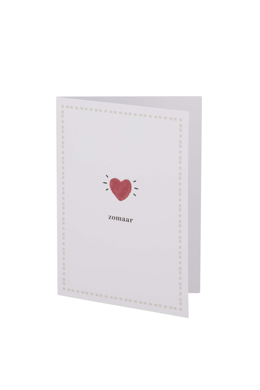 greeting card just white/red | white/red
