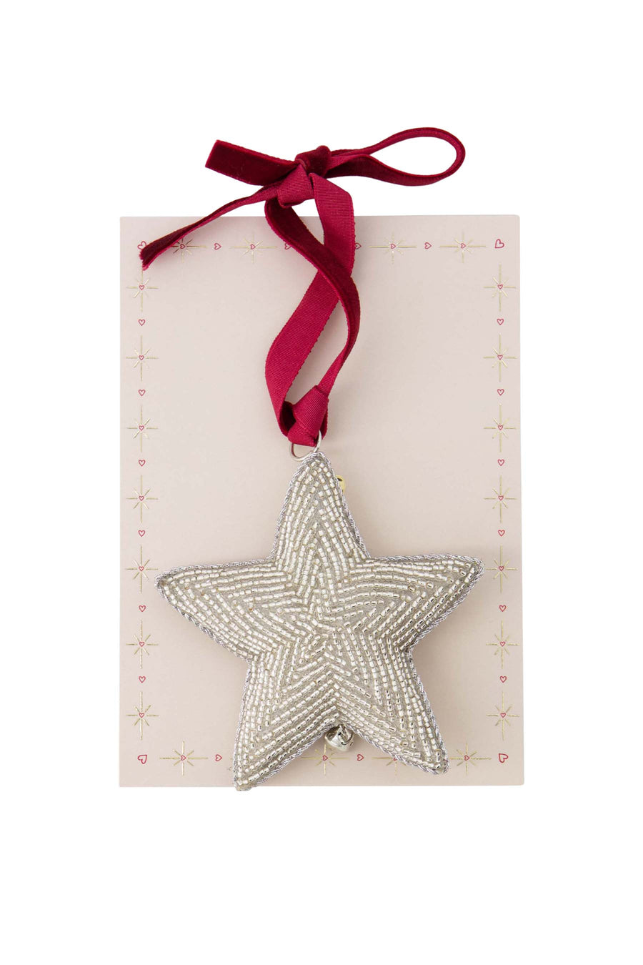 Christmas hanger beads star silver | silver