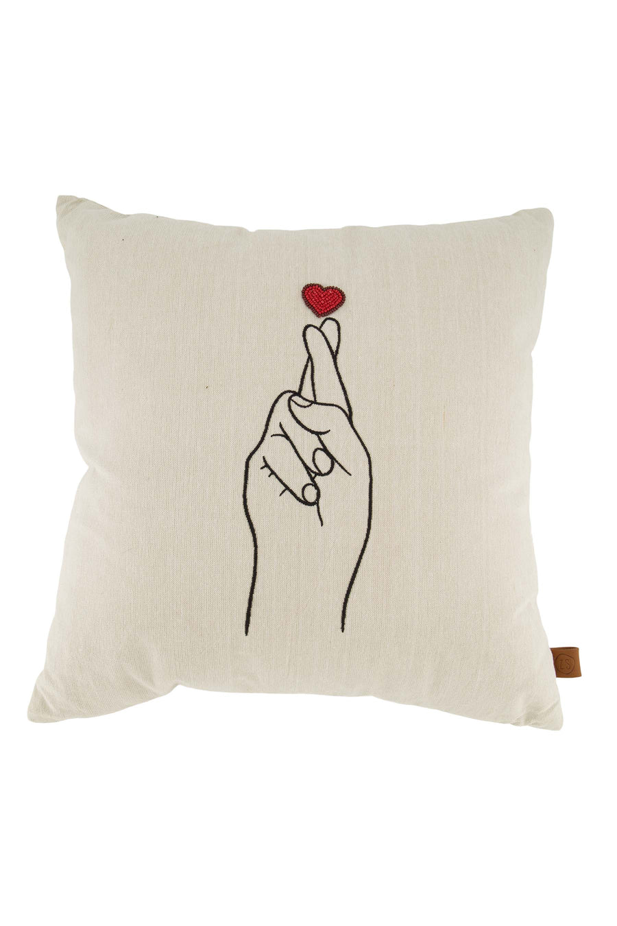pillow hand 45x45cm pepper and salt | pepper and salt