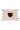 cushion heart 35x25cm off white/red | off white/red