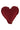 cushion heart shape 36x40cm port | port