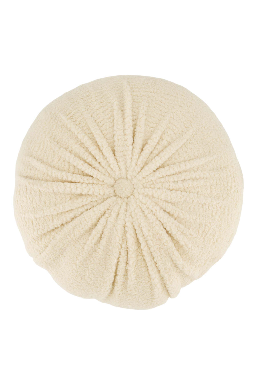 cushion teddy round Ø40cm sand | sand