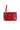card holder patent croco textured | classy red