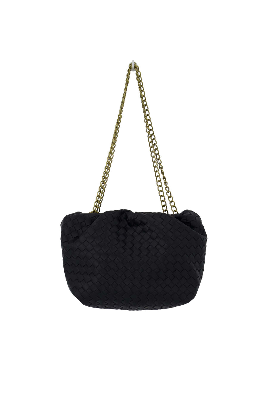 bag with braid pattern | black