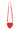 heart-shaped bag vega leather | red