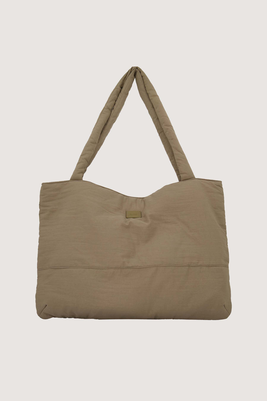 nylon shopper bag bulky | soft sand