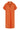 muslin dress with collar | orange