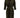 leopard dress crincle | gray-green / black