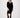 jersey dress V-neck | black