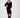 jersey dress V-neck | black