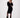 jersey dress V-neck | black