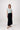 long wide jersey skirt | black