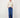 long denim stretch skirt | mid blue denim