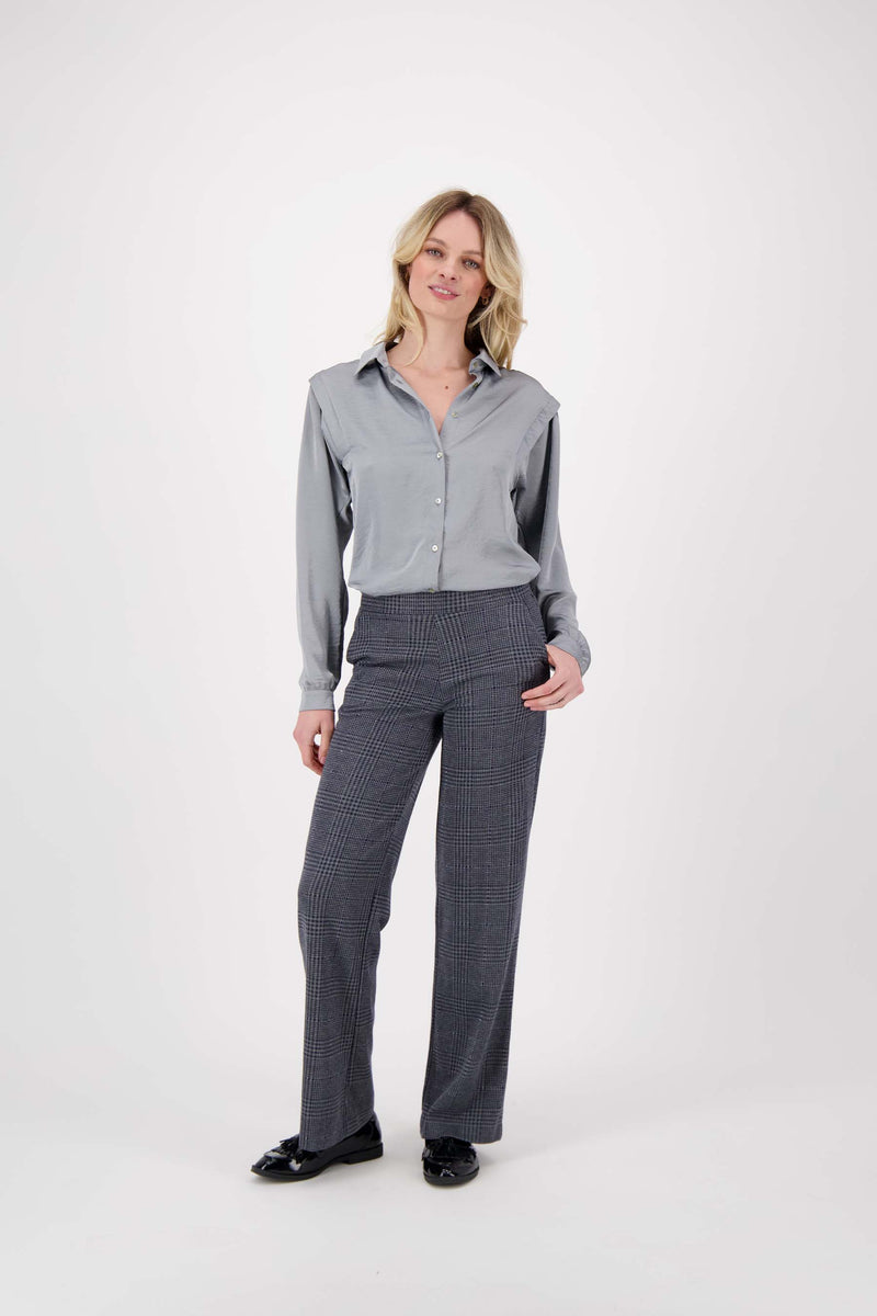 pants with plaid | anthracite gray