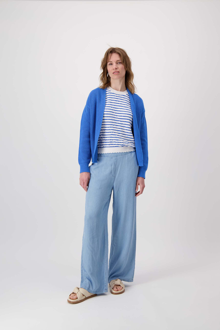 tencel pants wide fit | light blue denim