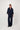 satin jacquard pants | navy