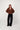 pants with band pleat detail | black