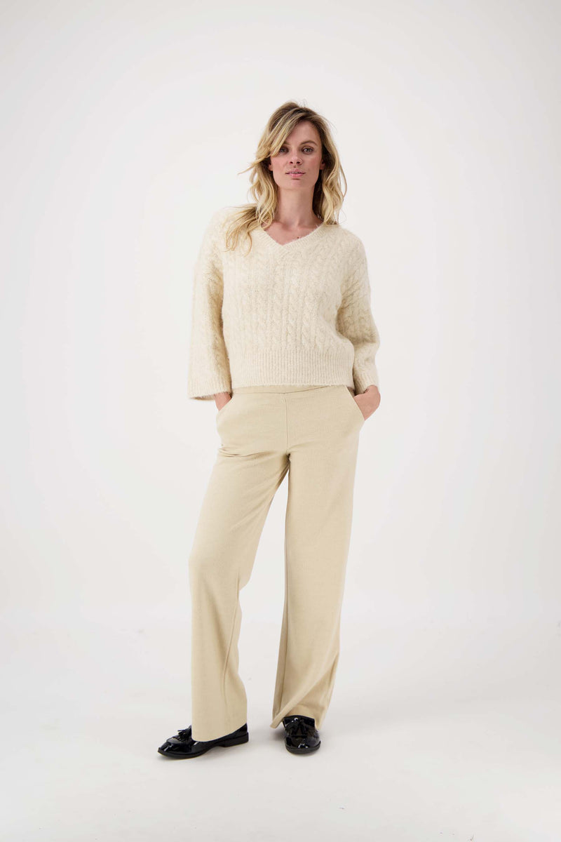 herringbone pants | beige