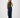 denim pants with belt | dark denim