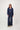 denim pants with belt | dark denim