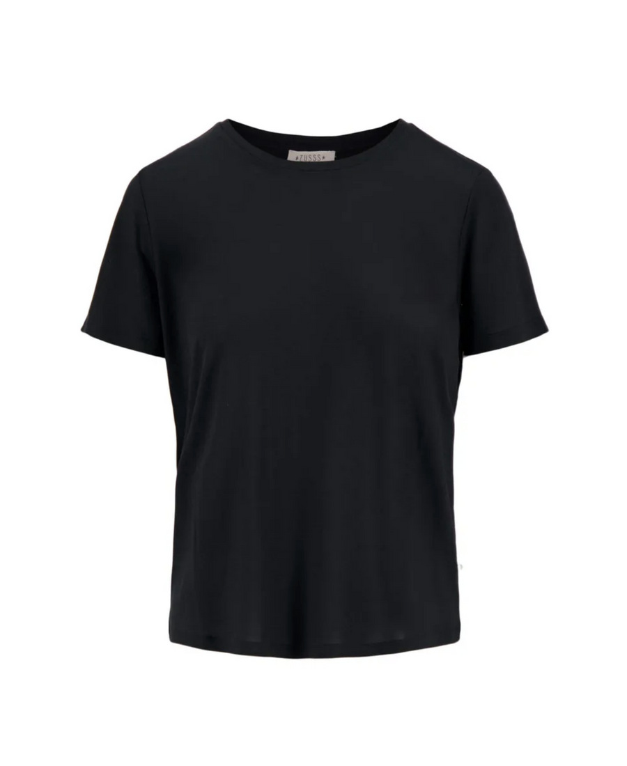 round neck t-shirt | black