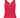 singlet knitted in rib | red