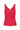 singlet knitted in rib | red
