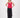singlet knitted in rib | red