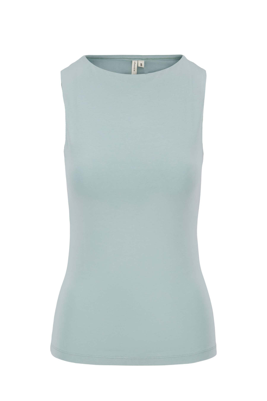singlet with boat neck | gray-blue