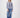 bow blouse jacket striped | white / dark blue