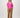 linen v-neck top | bright pink