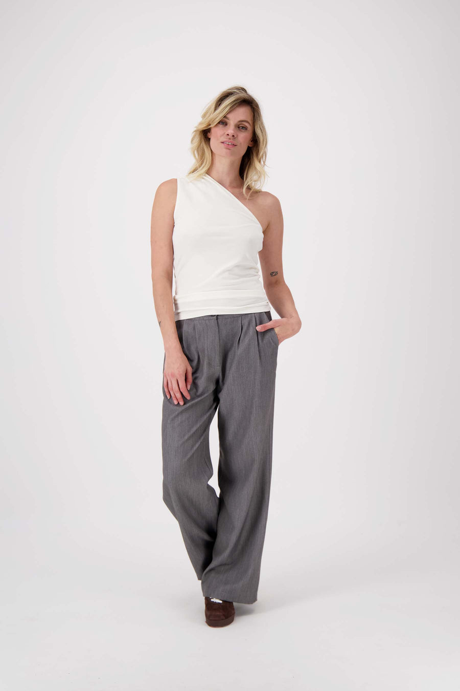 asymmetrical top | off white